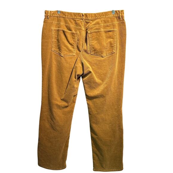 Chaps Size 16 Camel Corduroy Pants Excellent Condition Dark Khaki Winter - Picture 2 of 7